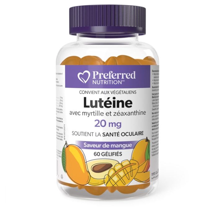 Lutéine avec myrtille et zéaxanthine gélifiés