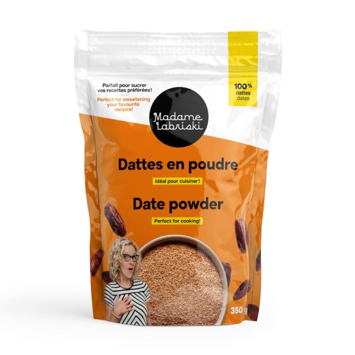 Dattes en poudre biologiques